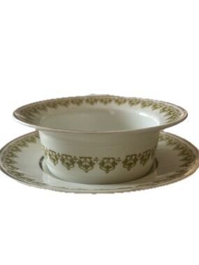 Haviland Limoges France Porcelain Berry Dessert Bowl And Saucer Set
